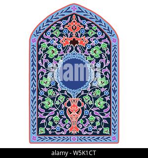 colorful Islamic Illumination for mosque tiling design vector Stock Vector