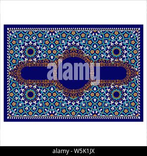 colorful Islamic Illumination for mosque tiling design vector Stock Vector