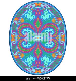 colorful Islamic Illumination for mosque tiling design vector Stock Vector