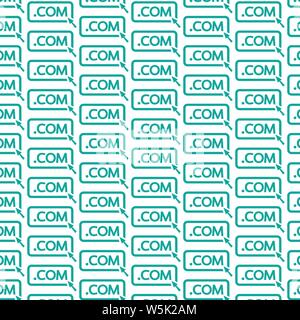 Pattern background Domain dot sign icon Stock Vector