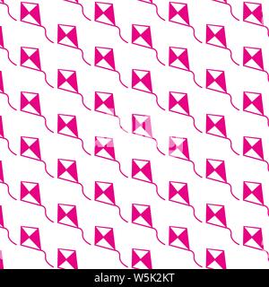 Pattern background Kite icon Stock Vector