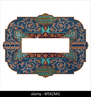 colorful Islamic Illumination for mosque tiling design vector Stock Vector