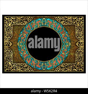 colorful Islamic Illumination for mosque tiling design vector Stock Vector