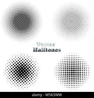 Illustration of halftones, with white background vector Stock Vector ...