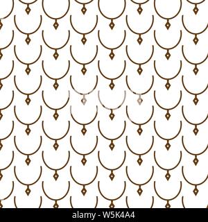 Pattern background Necklace Icon Stock Vector