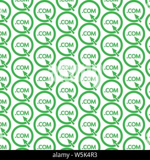 Pattern background Domain dot sign icon Stock Vector