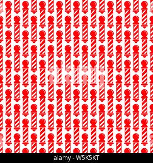 Pattern background barber shop pole Icon Stock Vector