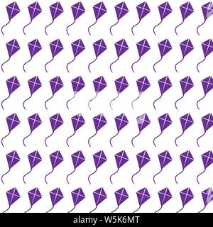 Pattern background Kite icon Stock Vector