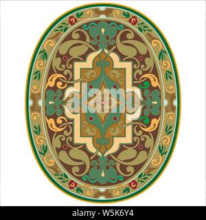 colorful Islamic Illumination for mosque tiling design vector Stock Vector