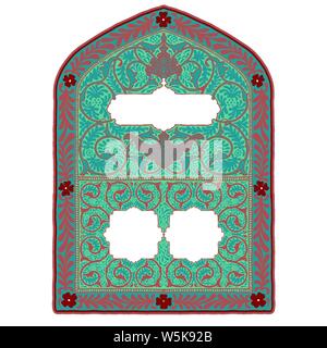 colorful Islamic Illumination for mosque tiling design vector Stock Vector