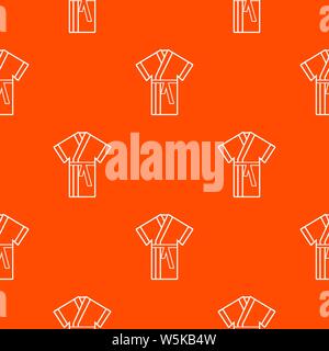 Robe pattern vector orange Stock Vector