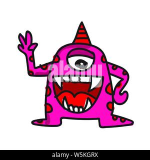 monster cartoon icon Stock Vector