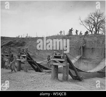 Commando training at Camp Carson, Colorado Stock Photo