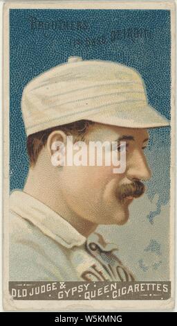 Dan Brouthers, Detroit Wolverines, baseball card portrait Stock Photo