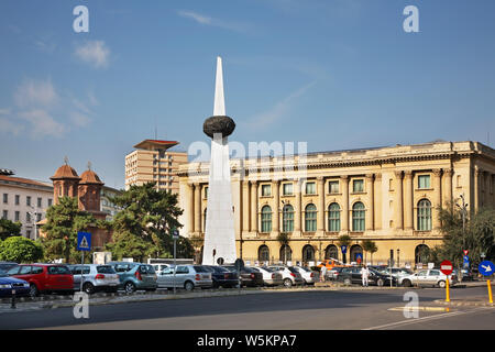Revolution square in Bucharest. Romania Stock Photo