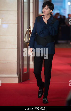 Yuning Chinese mainland's pop music male singer and actor Liu Yuning poses as ...