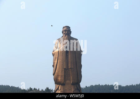 The World's Tallest Confucius Statue Is Seen On The Mount Nishan In ...