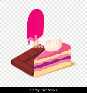 Sweet icon, cartoon isometric 3d style Stock Vector