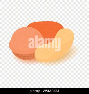 Nuts icon, cartoon isometric 3d style Stock Vector