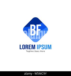 BF Letter Logo Design. Creative Modern BF Letters Icon Illustration design Stock Vector