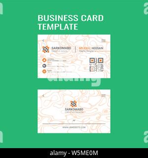 Creative Business Card Design Stock Vector