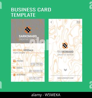Creative Business Card Design Stock Vector
