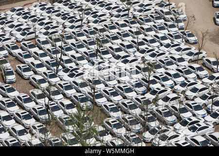 Broken and abandoned electric vehicle (EV) of Chinese car-sharing ...