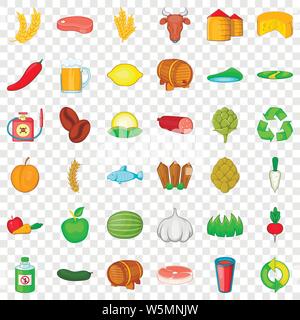 Cheese icons set, isometric style Stock Vector