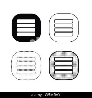 Menu icon vector Stock Vector