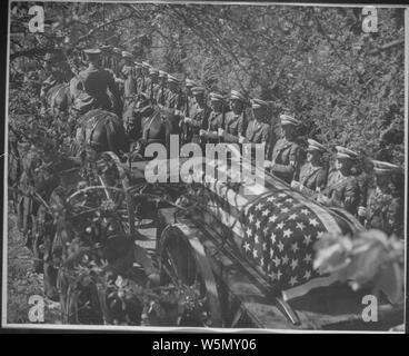 Franklin D. Roosevelt funeral in Hyde Park Stock Photo