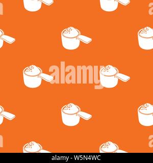 Detergent dose pattern vector orange Stock Vector