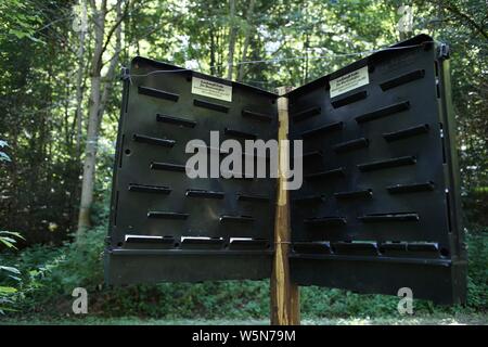 Attractant trap for bark beetle, Bear Castle Park on the Bear Lake, Stuttgart, Baden-Wurttemberg, Germany Stock Photo