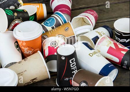 Used Disposable Coffee Cups Freiburg Im Breisgau Baden