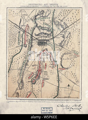 Gettysburg and vicinity Constructed - Civil War Maps 0449 Gettysburg And Vicinity Constructed And Engraved To Illustrate The War With The South Rebuild And Repair W5p6ee 