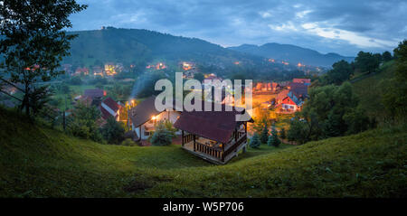 Moeciu de jos traditional village, Romania Stock Photo