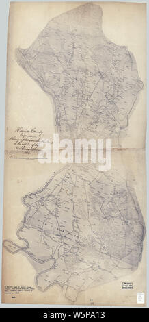 Civil War Maps 0487 Henrico County Virginia Rebuild and Repair Stock Photo