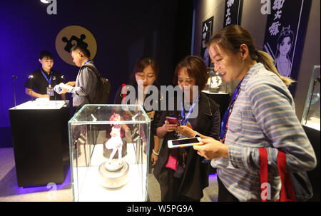 A smart robot TaiQ featuring a character of Tencent's mobile MOBA King of  Glory or Honor of Kings is displayed during the Tencent Global Digital E  Stock Photo - Alamy