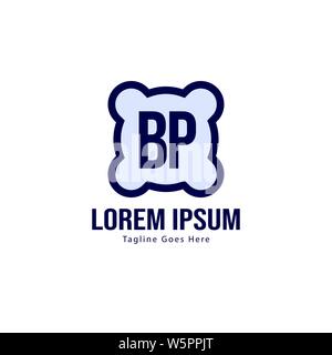 BP Letter Logo Design. Creative Modern BP Letters Icon Illustration design Stock Vector