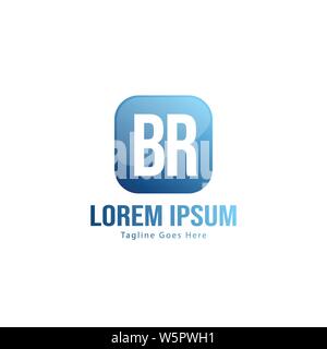 BR Letter Logo Design. Creative Modern BR Letters Icon Illustration design Stock Vector
