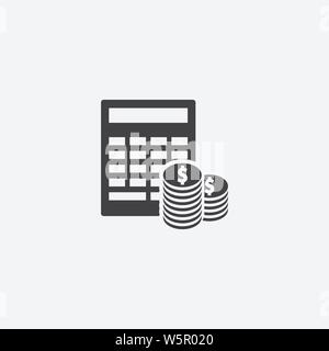 Budget glyph icon. Monochrome style design simple element. Black color budget icon for web and mobile. Project Management collection Stock Vector