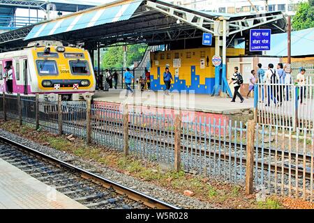 Lower Parel Railway Station Mumbai Maharashtra India Asia Stock Photo