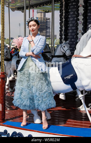 Chinese actress Kan Qingzi is pictured during the Shanghai Grand