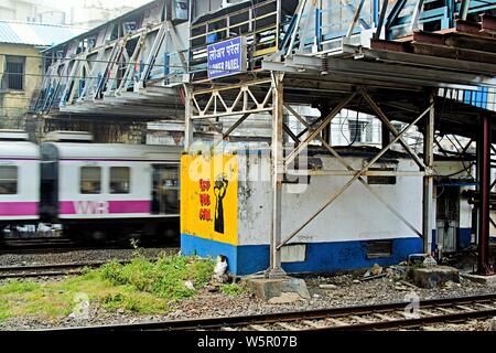 Lower Parel Railway Station Mumbai Maharashtra India Asia Stock Photo