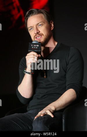 Scottish actor James McAvoy attends a press conference for new movie 'Dark Phoenix' in Beijing, China, 29 May 2019. Stock Photo