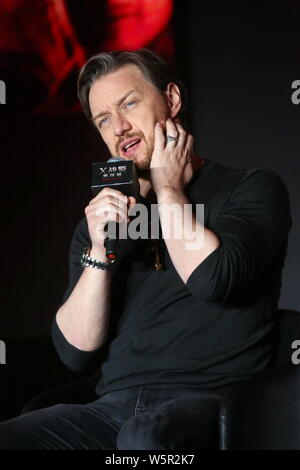 Scottish actor James McAvoy attends a press conference for new movie 'Dark Phoenix' in Beijing, China, 29 May 2019. Stock Photo