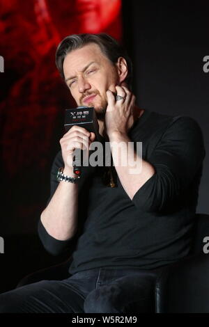 Scottish actor James McAvoy attends a press conference for new movie 'Dark Phoenix' in Beijing, China, 29 May 2019. Stock Photo