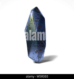 steel monolith, abstract shape on isolated white ground Stock Photo