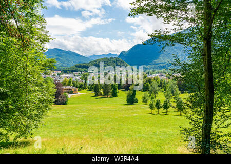 BAD ISCHL, AUSTRIA - 07 JULY 2019: The Kaiser villa in Bad Ischl, Upper Austria, surrounded by a large park, was the summer residence of Emperor Franz Stock Photo