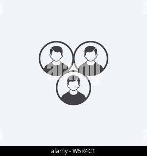 Team Cohesion glyph icon. Monochrome style design simple element. Black color team cohesion icon for web and mobile. Project Management collection Stock Vector
