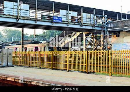 Mahim Junction Railway Station road Mumbai Maharashtra India Asia Stock Photo